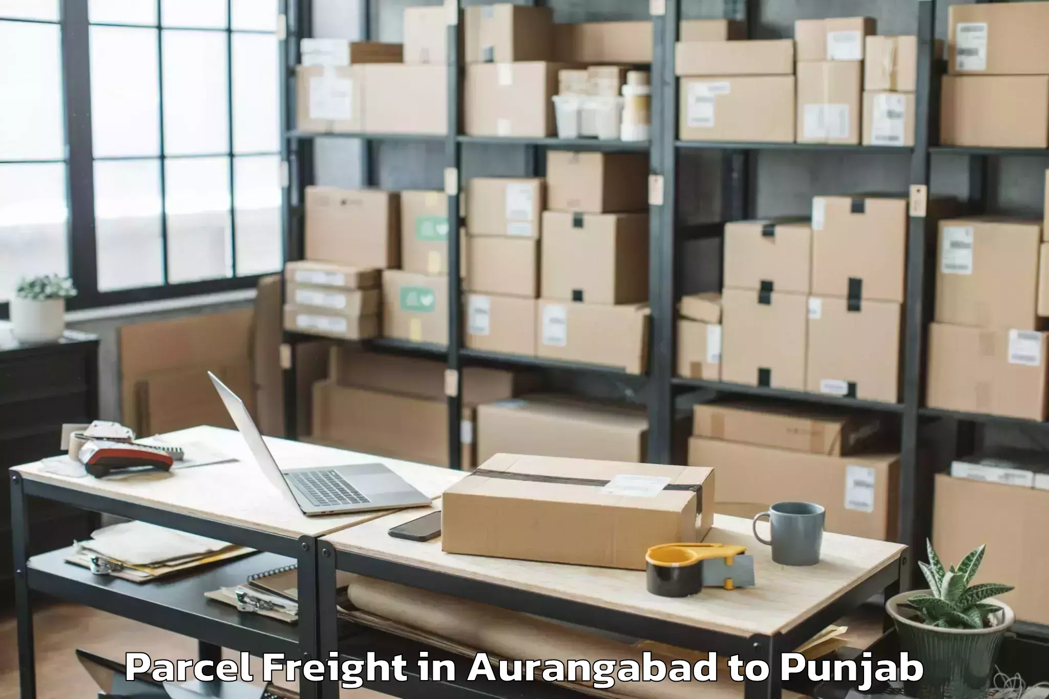 Easy Aurangabad to Khamanon Parcel Freight Booking